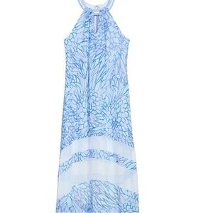 Badgley Mischka Light Blue Maxi Dress Kentucky Derby Wedding